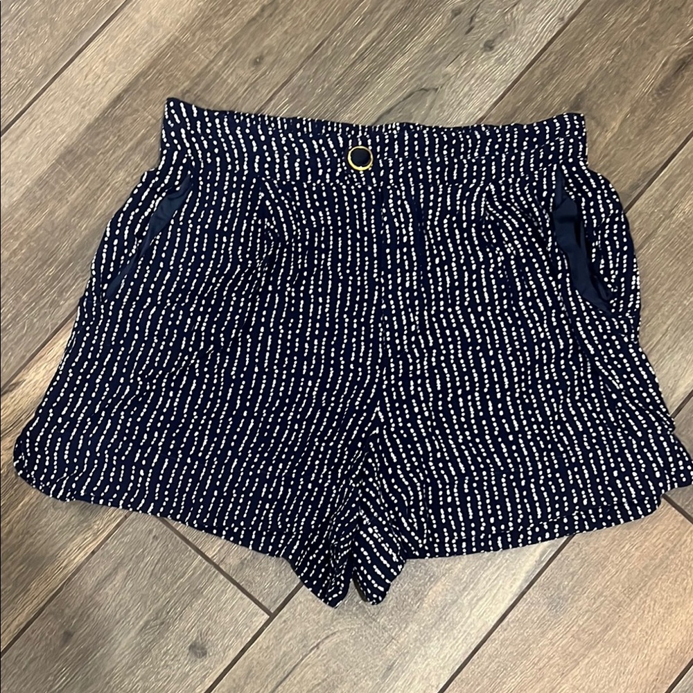 Anthropology brand Navy and White Patterned Women's Shorts